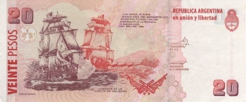 billete de 20 pesos día de la soberanía